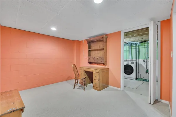 a view of storage and utility room