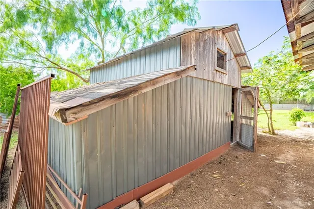 a backyard of a house
