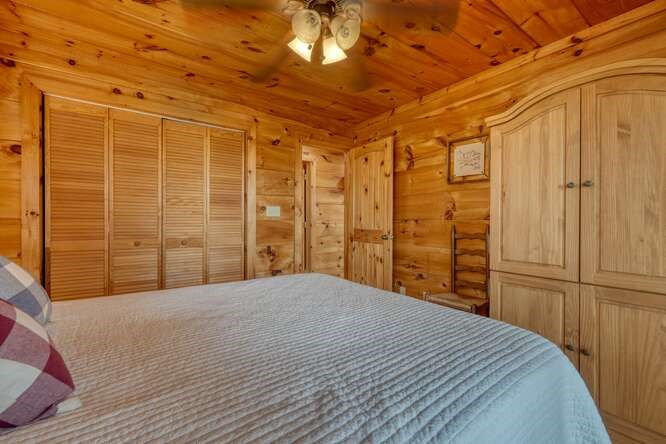 76 Channing Hollow Morganton, GA 30560 - Photo 15 of 47 a bedroom with a bed and a shower