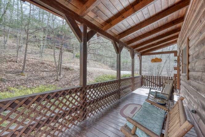 76 Channing Hollow Morganton, GA 30560 - Photo 33 of 47 a view of two chairs in the deck
