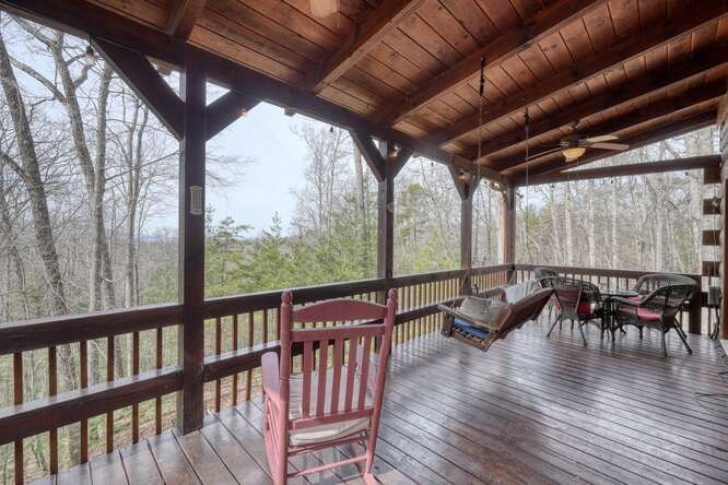 76 Channing Hollow Morganton, GA 30560 - Photo 34 of 47 a view of roof deck with furniture
