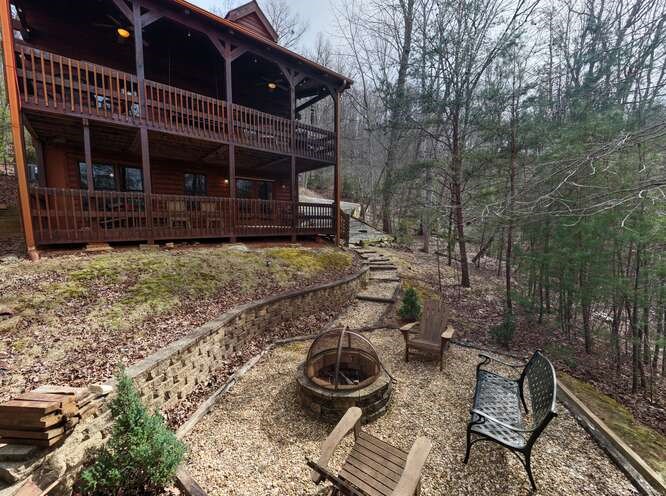 76 Channing Hollow Morganton, GA 30560 - Photo 46 of 47 a view of a small house with backyard and furniture