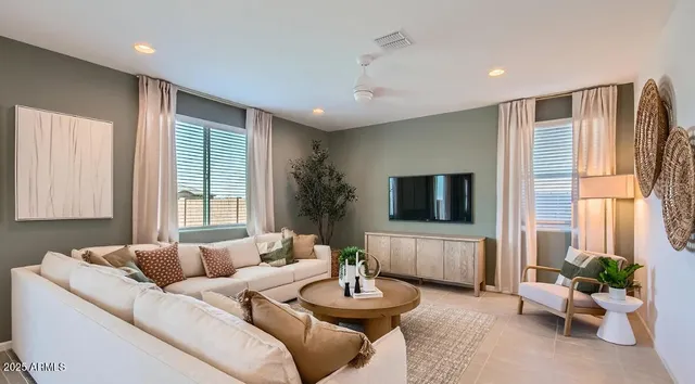 a view of kitchen with sink and living room