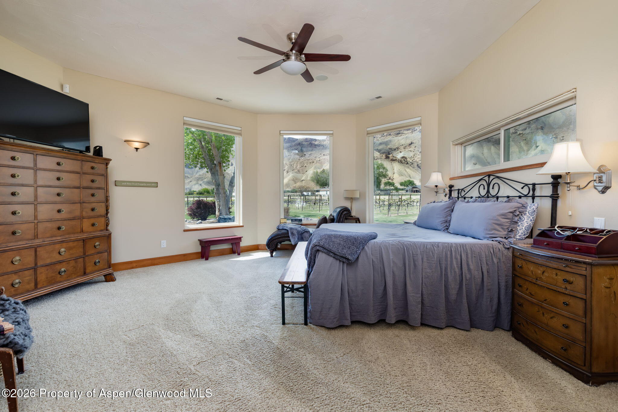 759 36 3/10 Road Palisade, CO 81526 - Photo 15 of 38 a bedroom with a bed and a television