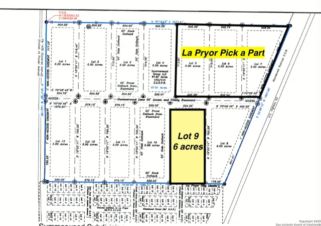 $125,000 | Lot 9 Summerwood Lane, La Pryor, TX 78872