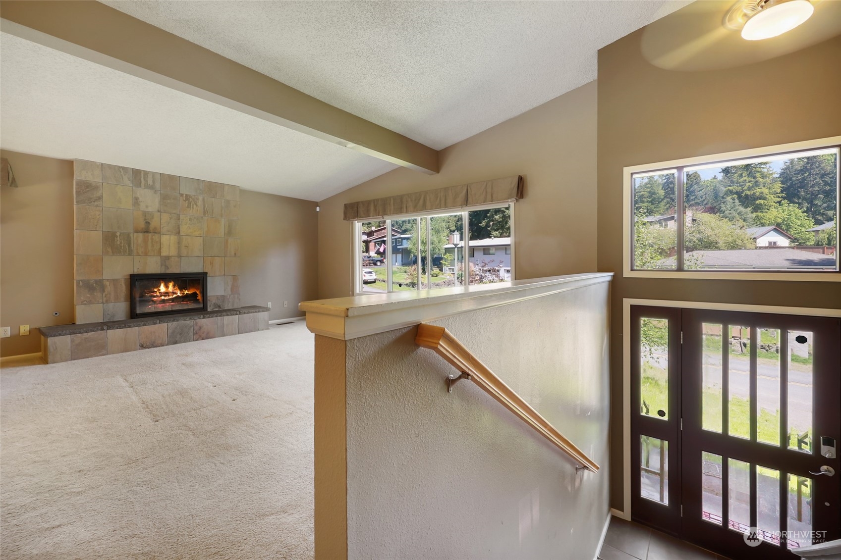 13835 17th Avenue Southwest Burien, WA 98166 - Photo 4 of 33 a view of livingroom with furniture and a fireplace