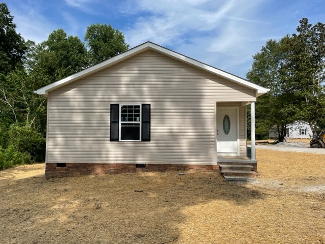 a front view of house