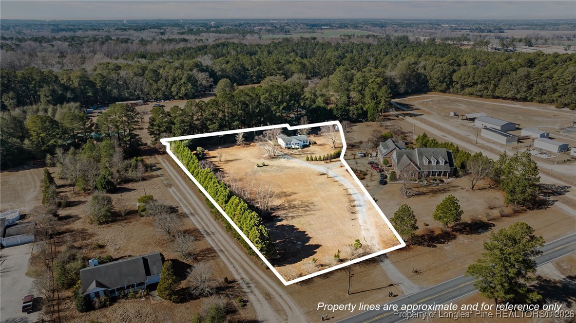 355 Rock Hill Road Fayetteville, NC 28312 - Photo 38 of 38 an aerial view of a house with a yard