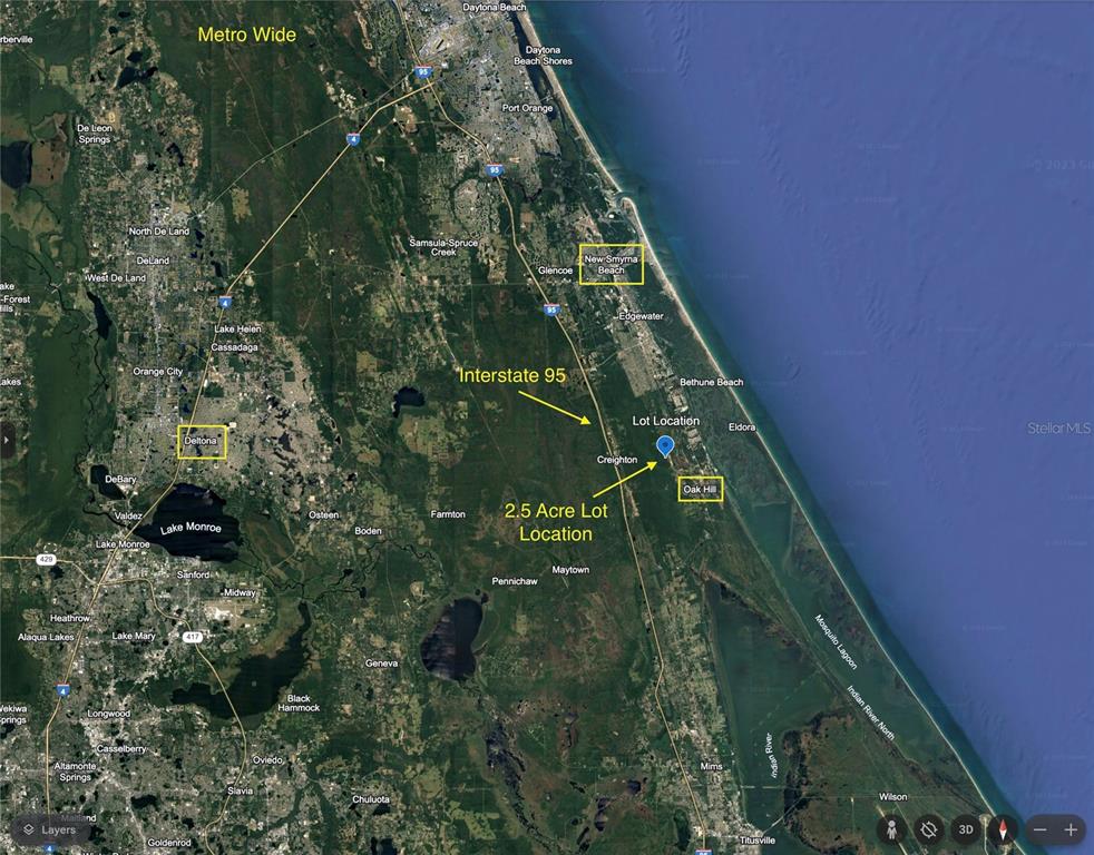 Unimproved Oak Hill, FL 32759 - Photo 2 of 4 a map view of location