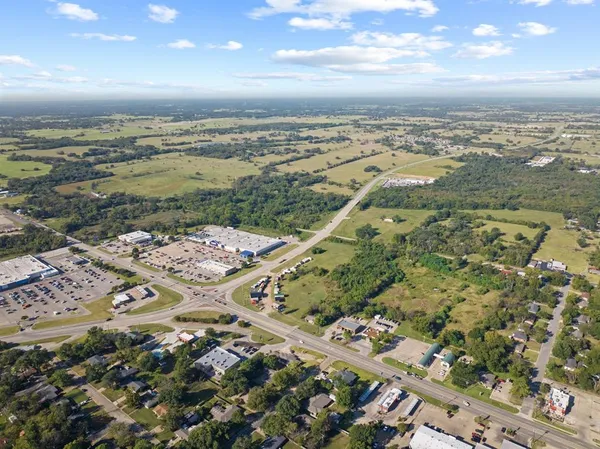 an aerial view of a city