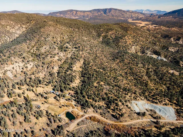 a view of city and mountain