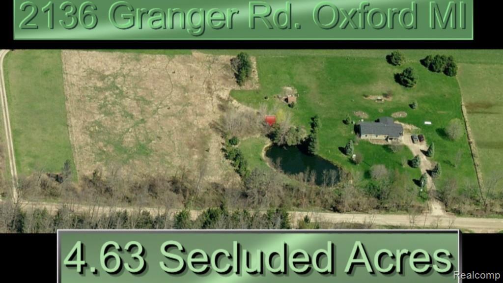 2136 Granger Road Oxford, MI 48371 - Photo 86 of 95 Note expansive area to the left. Use your imagination for developing. Tree grove, go-cart track for kids, etc.