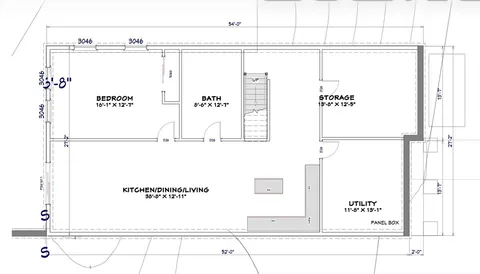 a view of a painting on the wall