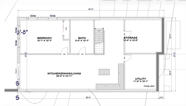 a view of a painting on the wall