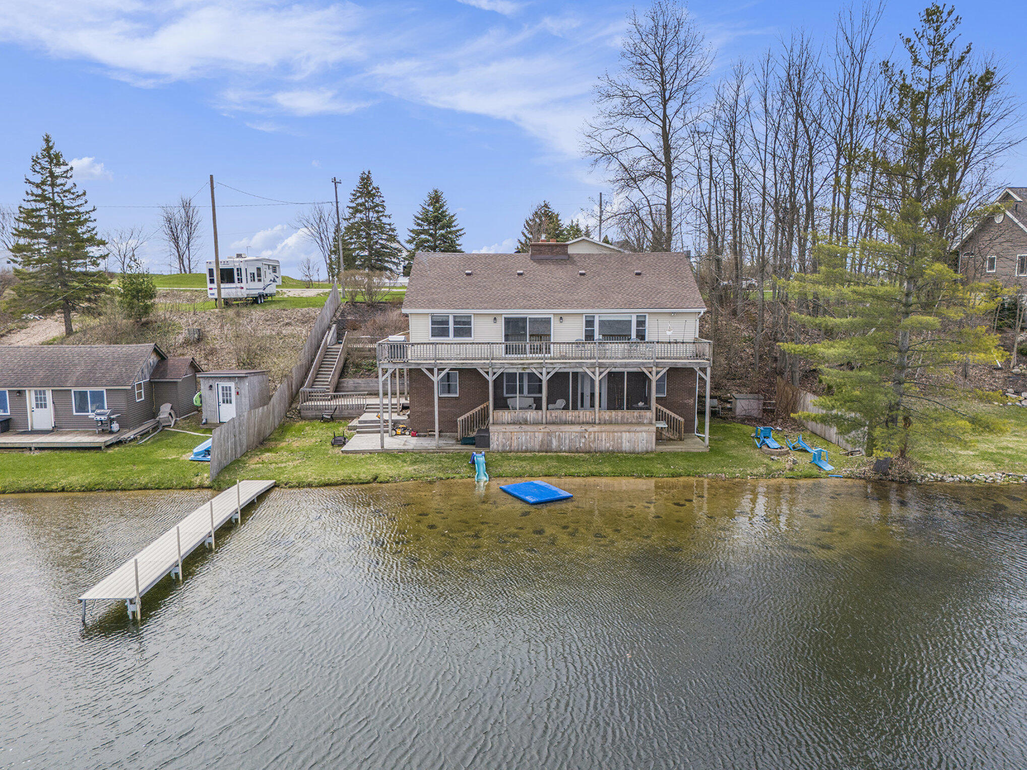 8644 Lyman Road Kaleva, MI 49645 - Photo 9 of 35 View from water