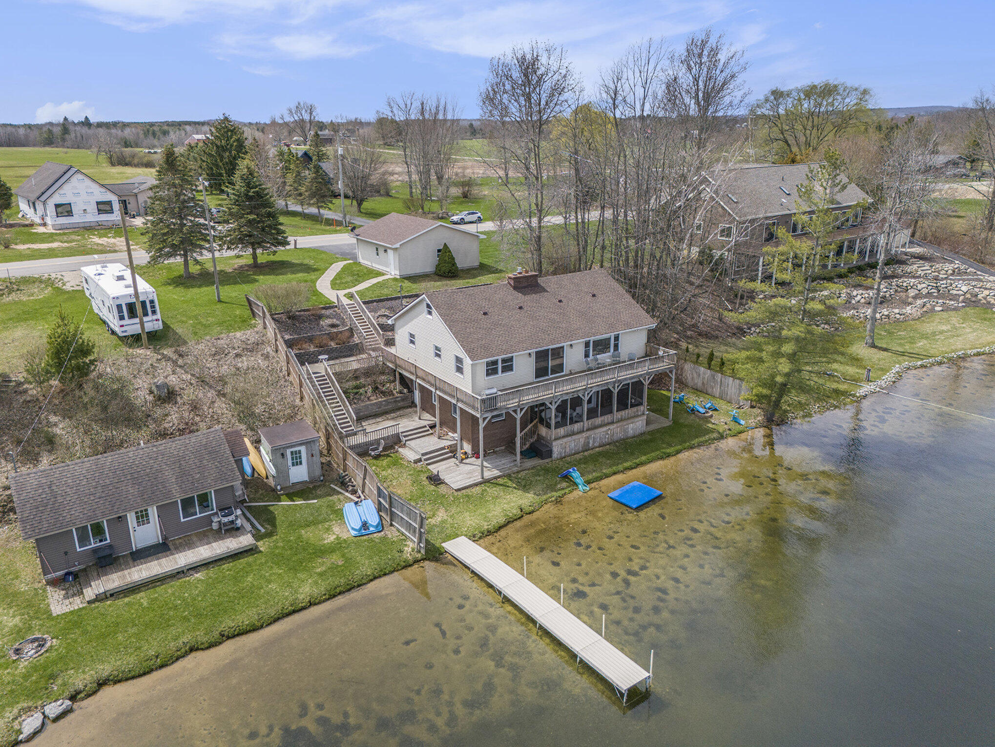 8644 Lyman Road Kaleva, MI 49645 - Photo 10 of 35 Aerial Photo