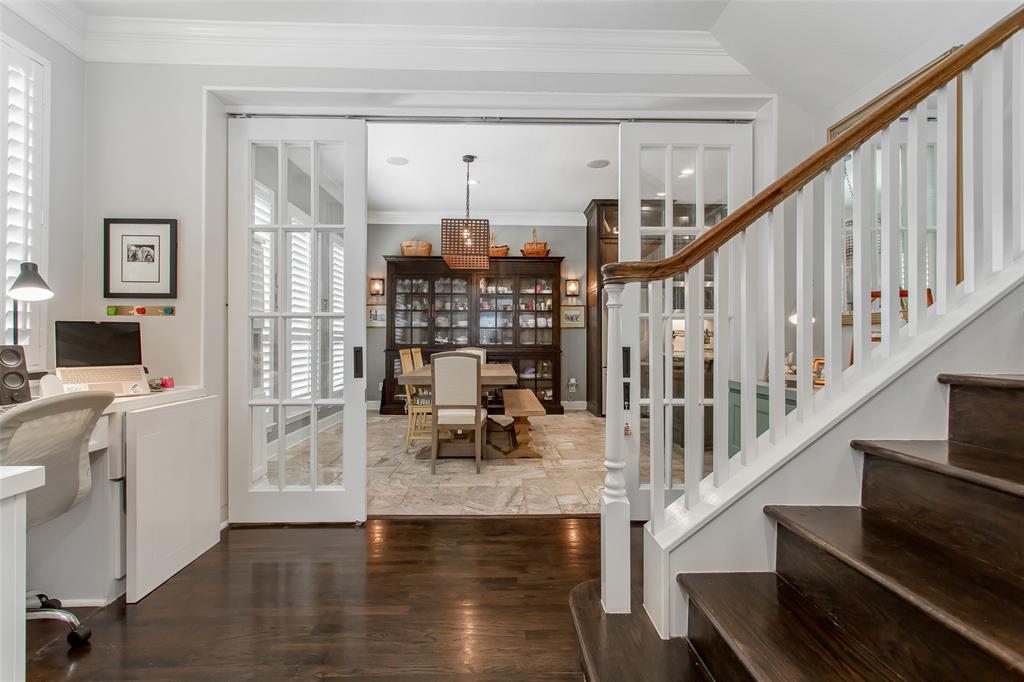 2226 City Market Lane Dallas, TX 75201 - Photo 11 of 40 a view of entryway and hall with wooden floor