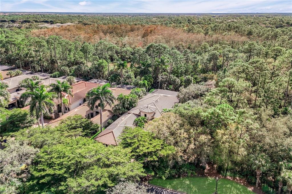 18051 Lagos Way Naples, FL 34110 - Photo 33 of 35 an aerial view of residential house with outdoor space and trees all around