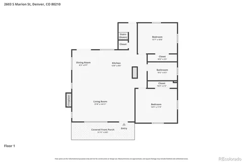 $1,000,000 | 2603 South Marion Street, Denver, CO 80210