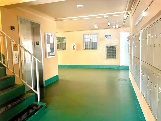 a view of a bathroom with staircase