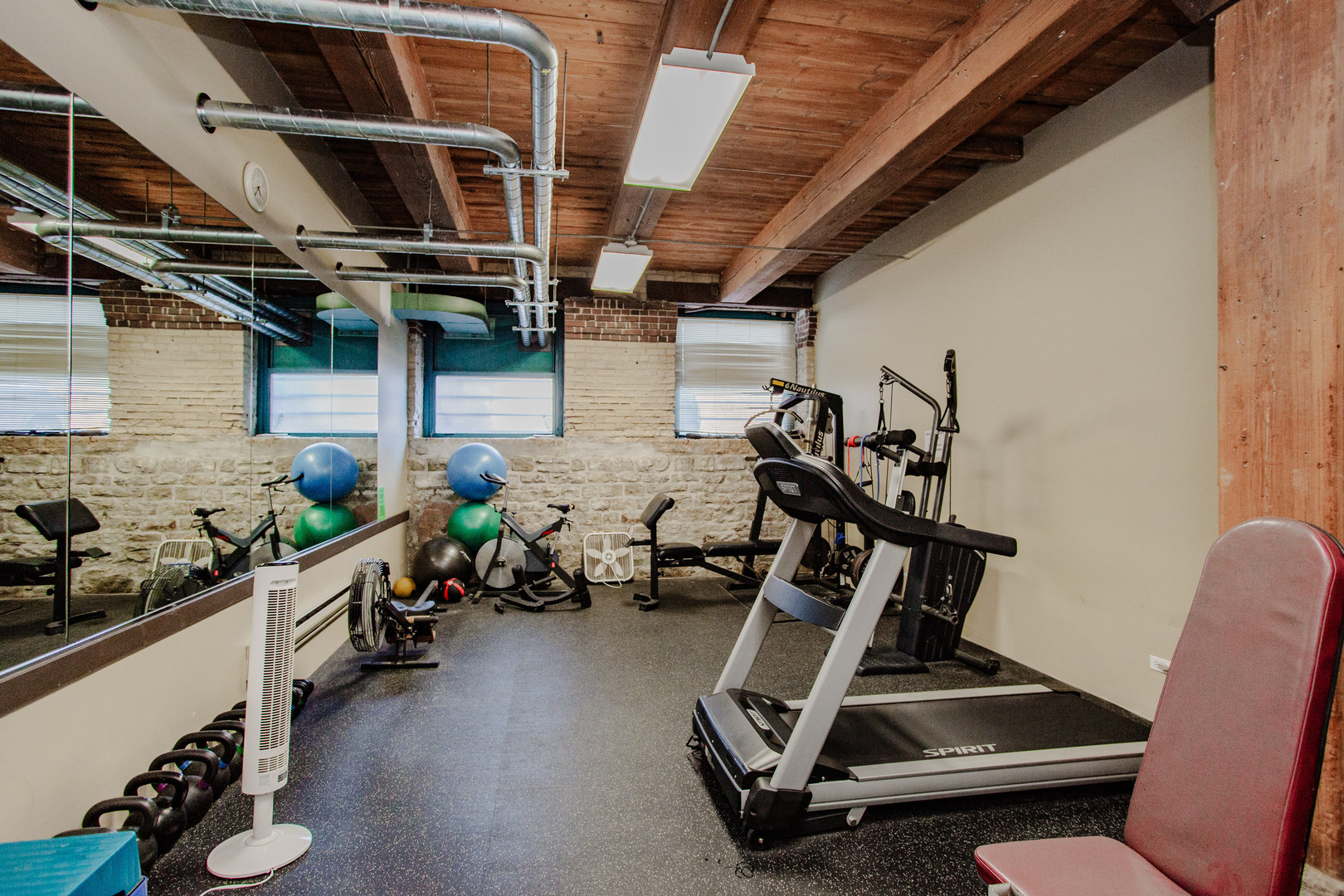 4745 North Ravenswood Avenue, Unit 210 Chicago, IL 60640 - Photo 14 of 23 a room with gym equipment