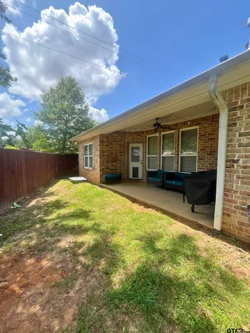 a backyard of a house