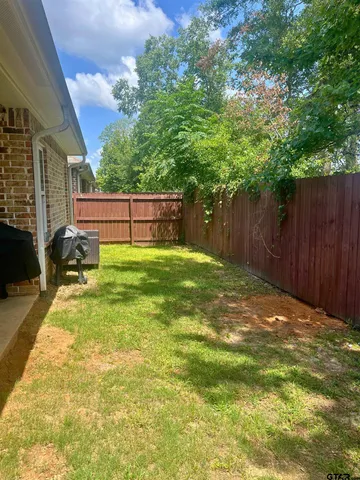a backyard of a house