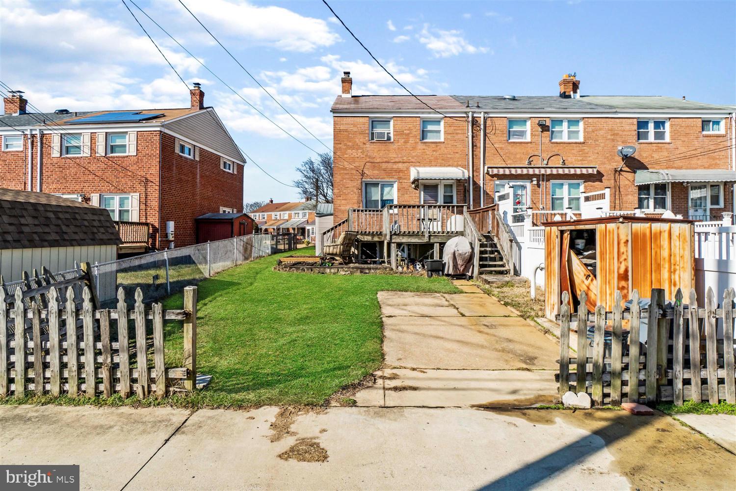 7823 Charlesmont Road Dundalk, MD 21222 - Photo 28 of 30 Wide Alley with Rear Parking Pad