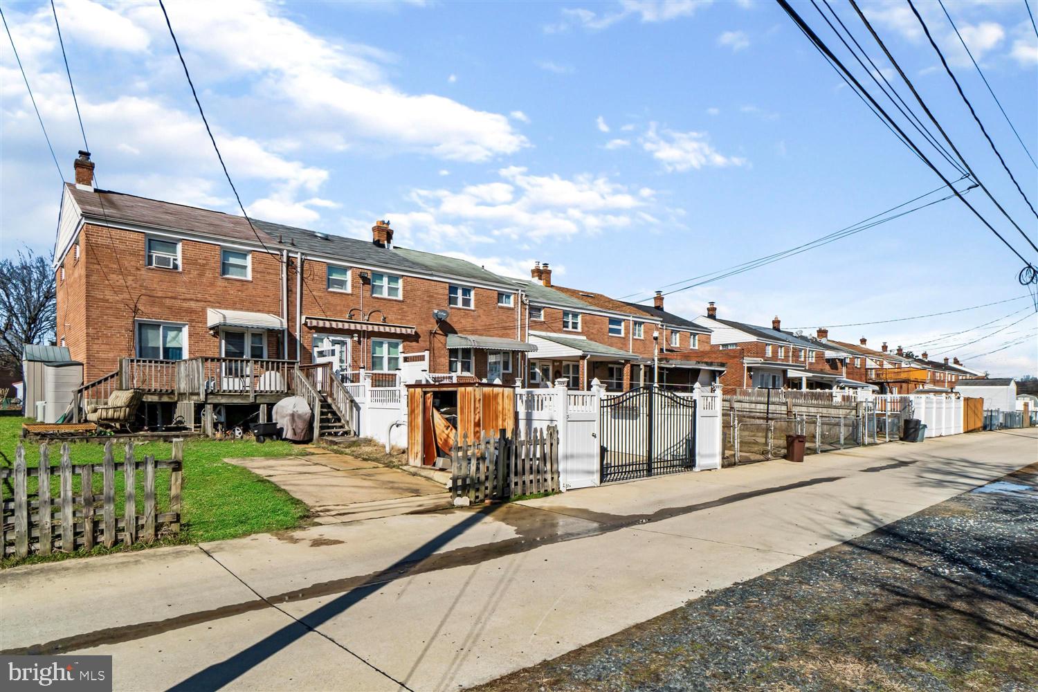 7823 Charlesmont Road Dundalk, MD 21222 - Photo 29 of 30 Wide Alley with Rear Parking Pad