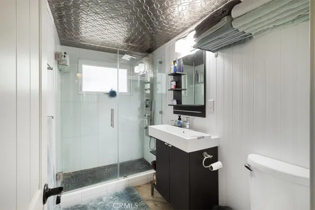 a bathroom with a sink