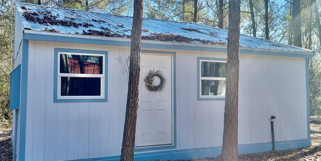 a view of a door and chair