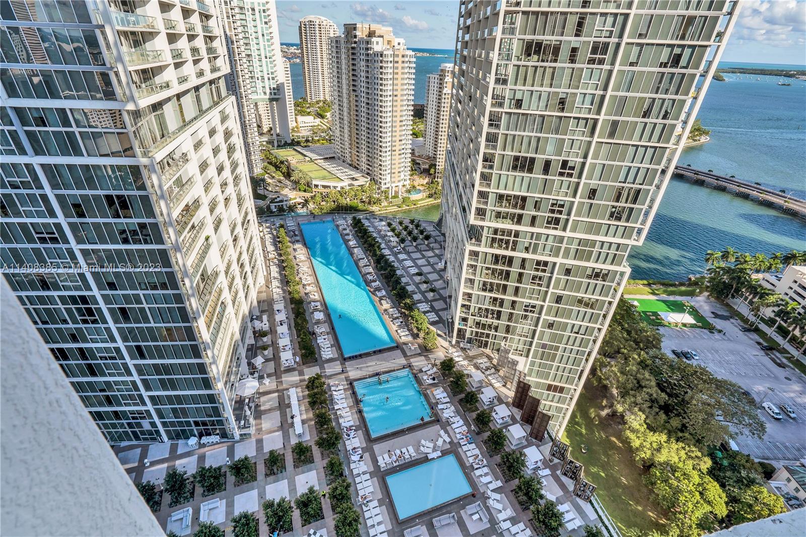Brickell Miami, FL 33131 - Photo 21 of 25 a view of a balcony with a potted plant