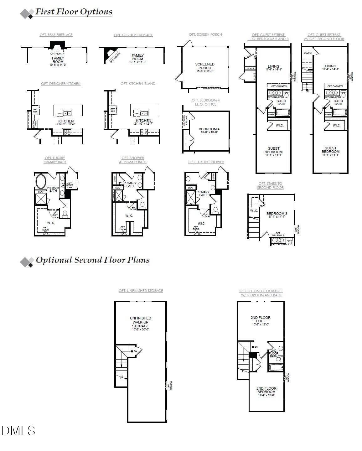 4 Tallulah Loop Cedar Grove, NC 27231 - Photo 13 of 13 2nd Floor Plan Options Edgefield