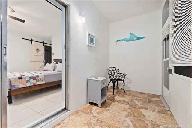 a view of entrance door