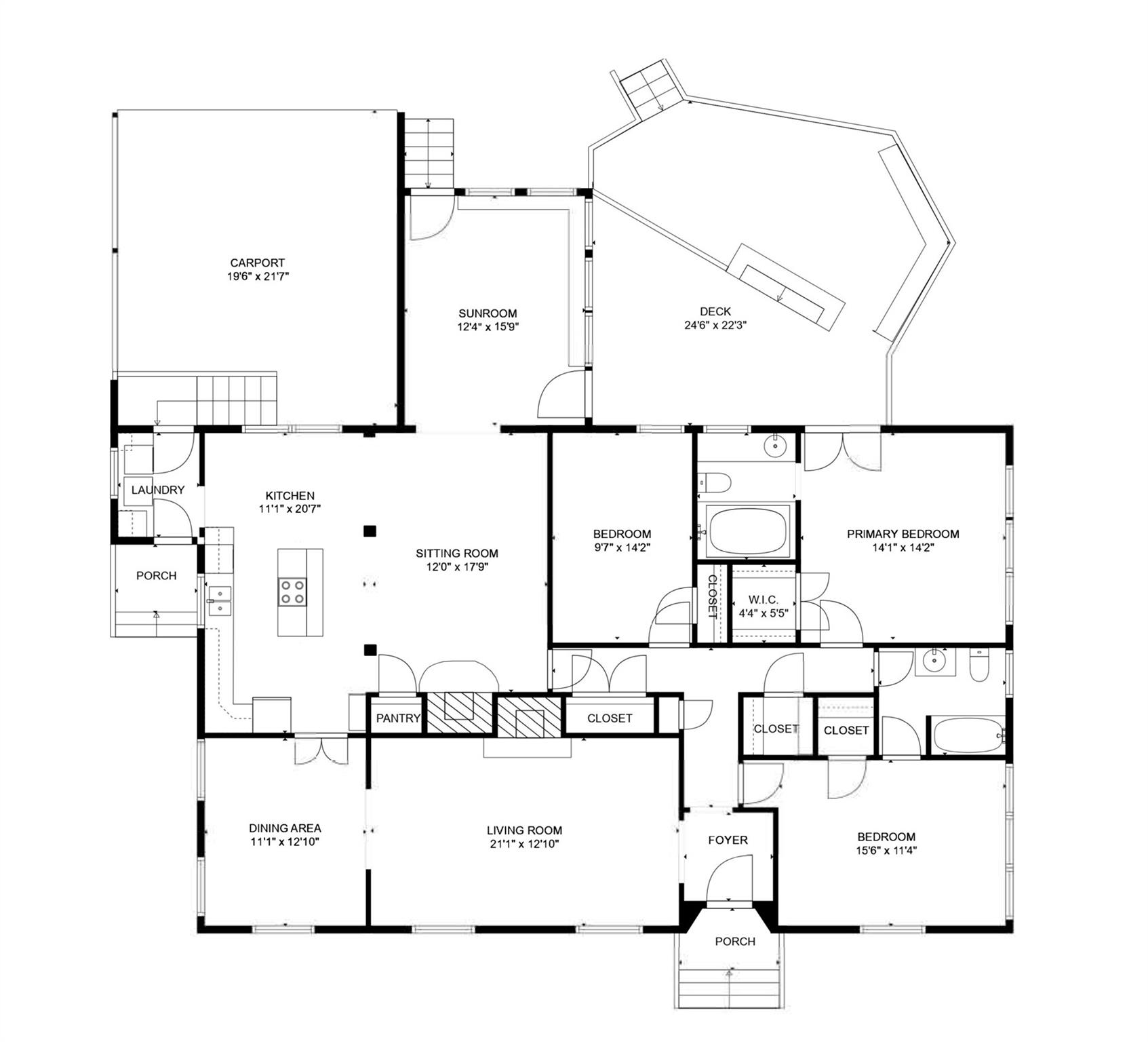 1408 Sterling Road Charlotte, NC 28209 - Photo 26 of 28 a picture of floor plan