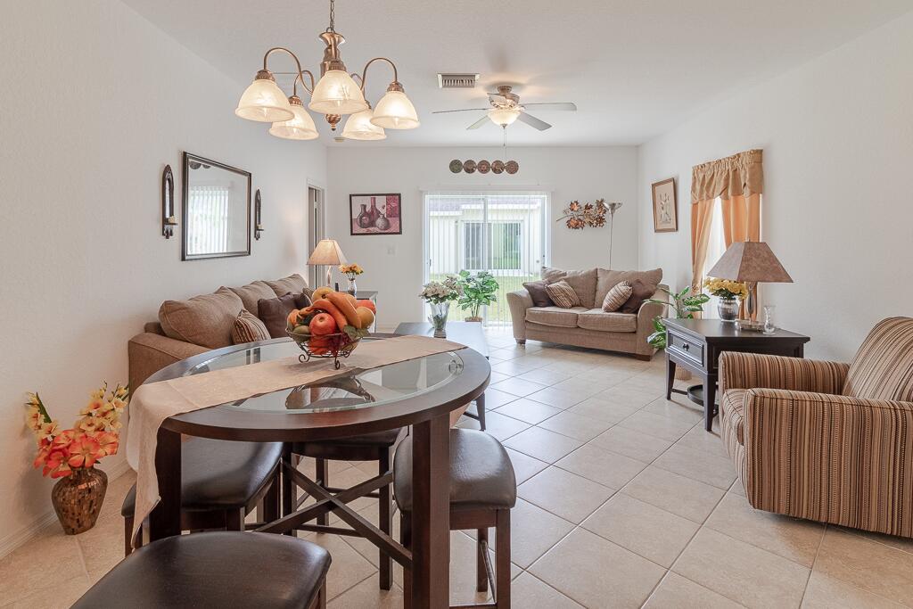 9704 Windrift Circle Fort Pierce, FL 34945 - Photo 4 of 19 Dining and Living Area