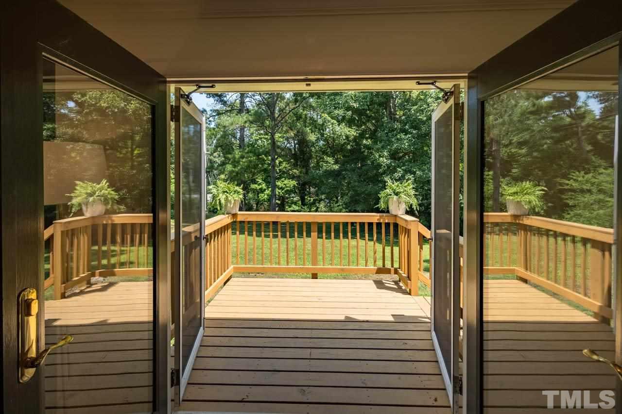 2823 Ridge Road Durham, NC 27705 - Photo 28 of 30 a view of balcony with a ocean view