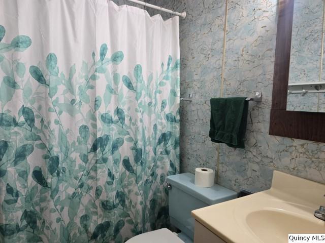 710 Country Lane Carthage, IL 62321 - Photo 10 of 31 a bathroom with a toilet and a sink