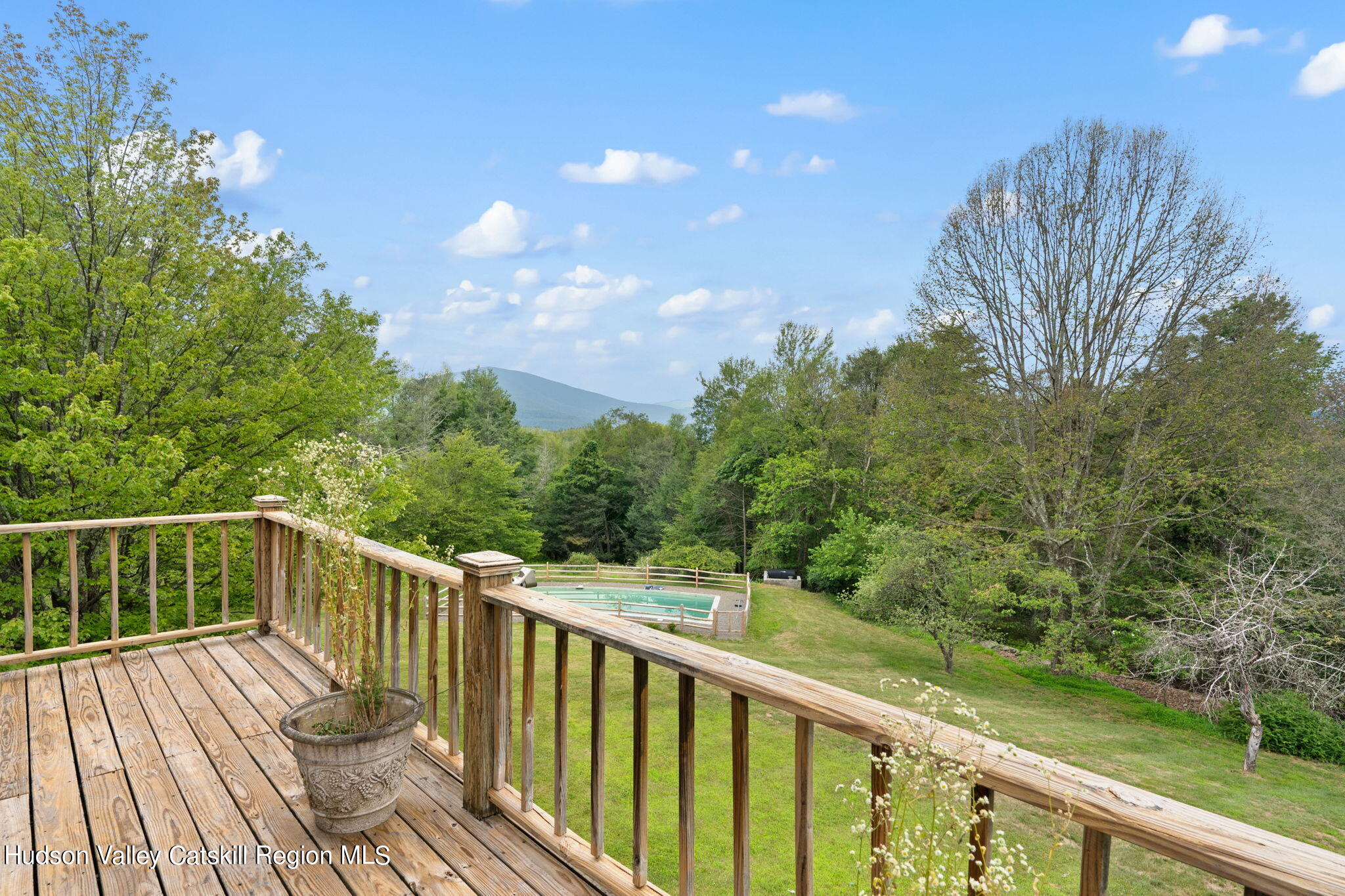 90 Highland Road Stone Ridge, NY 12484 - Photo 25 of 27 a view of a balcony with wooden floor
