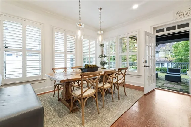 a view of entryway with wooden floor and stairs