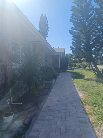 a backyard of a house