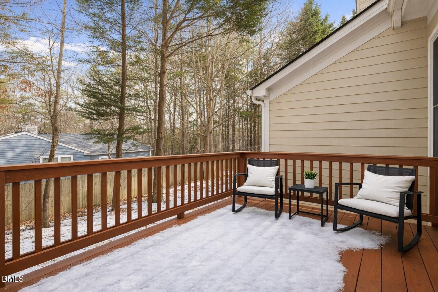 132 Ashton Hall Lane Raleigh, NC 27609 - Photo 12 of 24 Private Back Deck