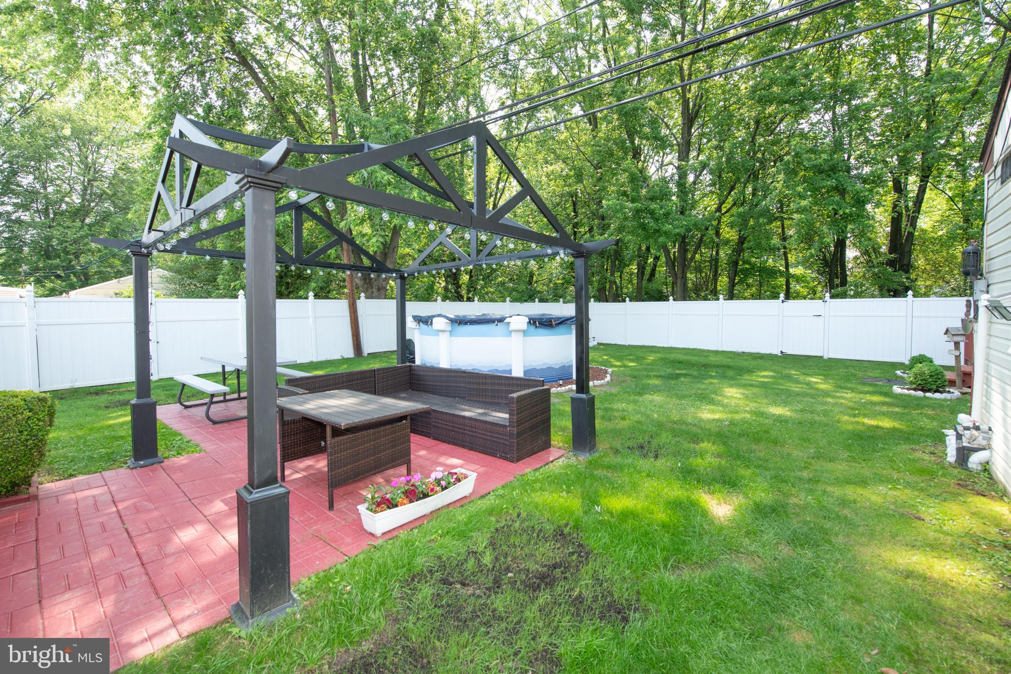 11013 Stevens Road Philadelphia, PA 19116 - Photo 38 of 42 Pergola with lighting
