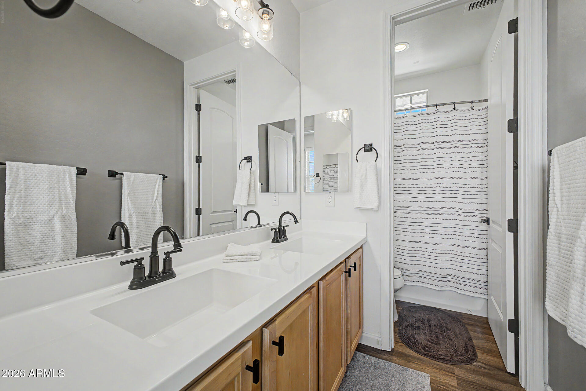 3940 East Turley Street Gilbert, AZ 85295 - Photo 37 of 50 a bathroom with a sink and a mirror