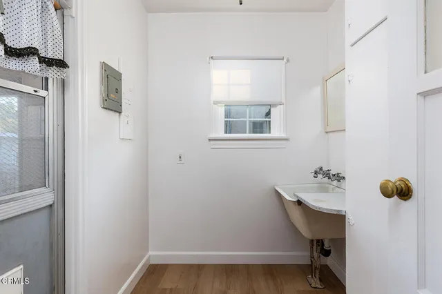 a bathroom with a sink