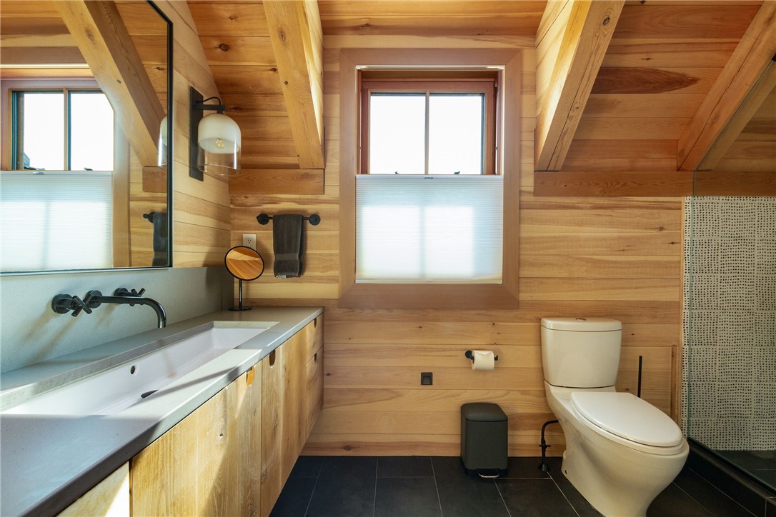 1776 Corn Neck Road Block Island, RI 02807 - Photo 26 of 49 Master Bath - Caesar Stone Counter - Dorn Bracht Fixtures - Ann Sachs Bathroom Tile