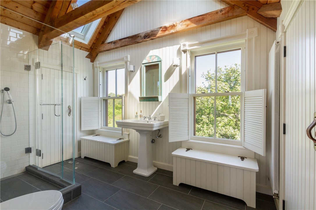 1776 Corn Neck Road Block Island, RI 02807 - Photo 35 of 49 Guest Master Bathroom - Washer/Dryer