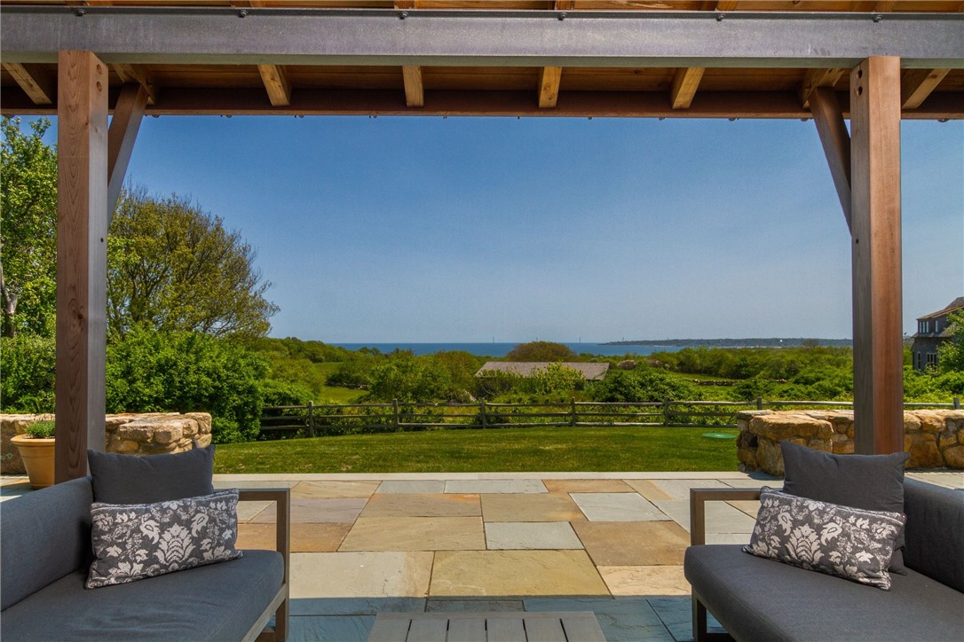 1776 Corn Neck Road Block Island, RI 02807 - Photo 10 of 49 Natural Stone Patio - Views of the Atlantic Ocean & Town
