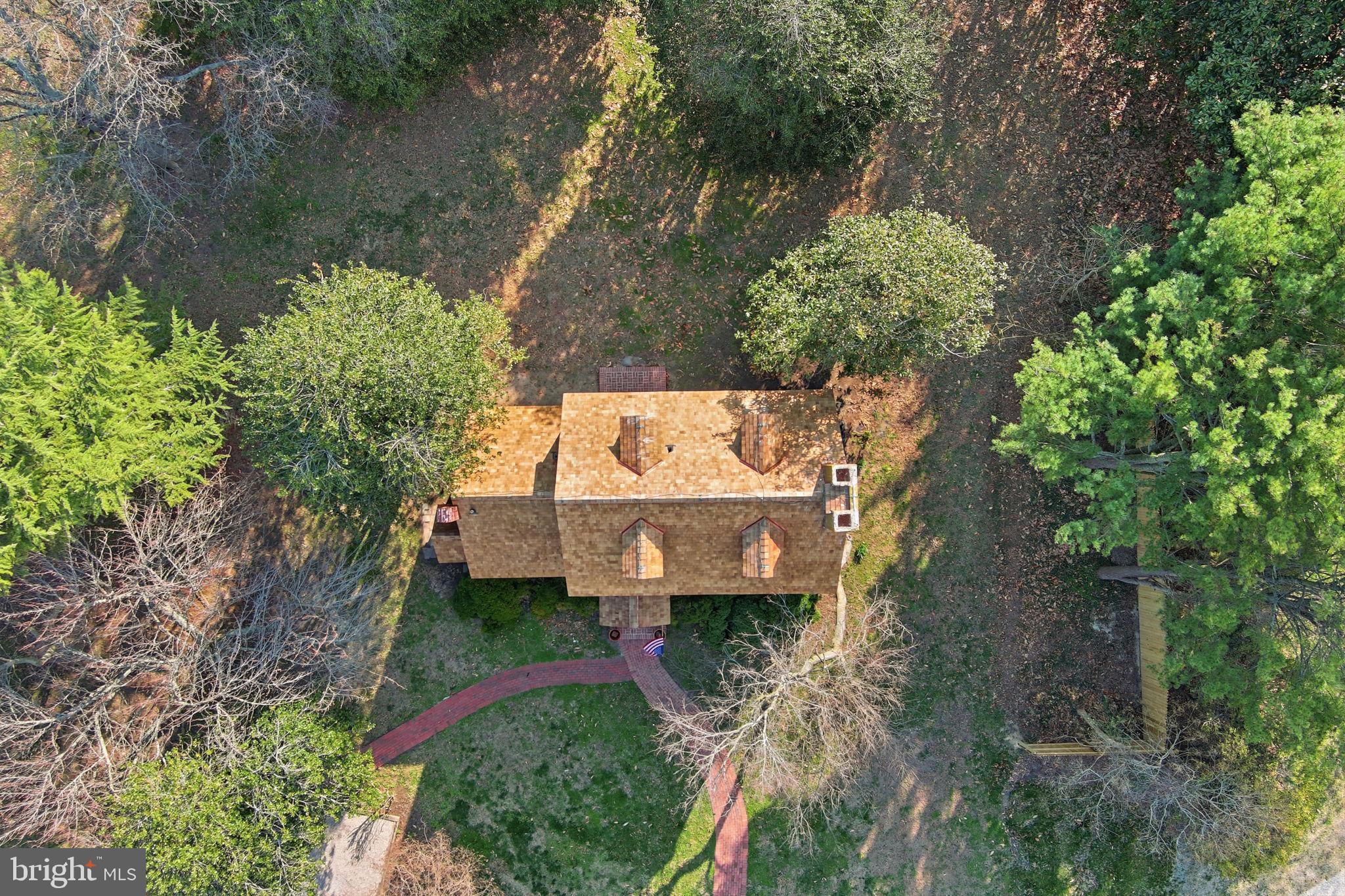8612 Tilghman Island Road Wittman, MD 21676 - Photo 49 of 76 Guest House aerial-
New roof