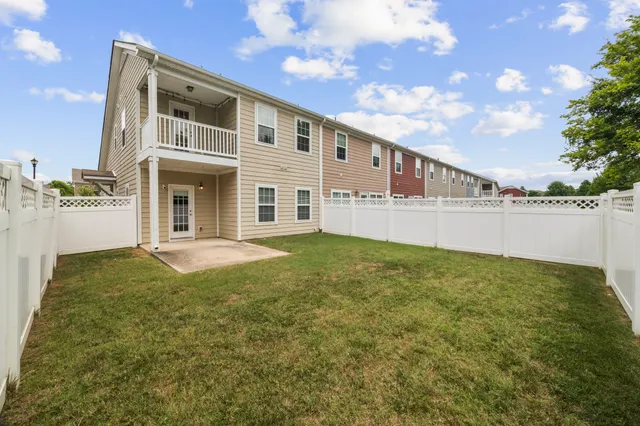 a backyard of a house